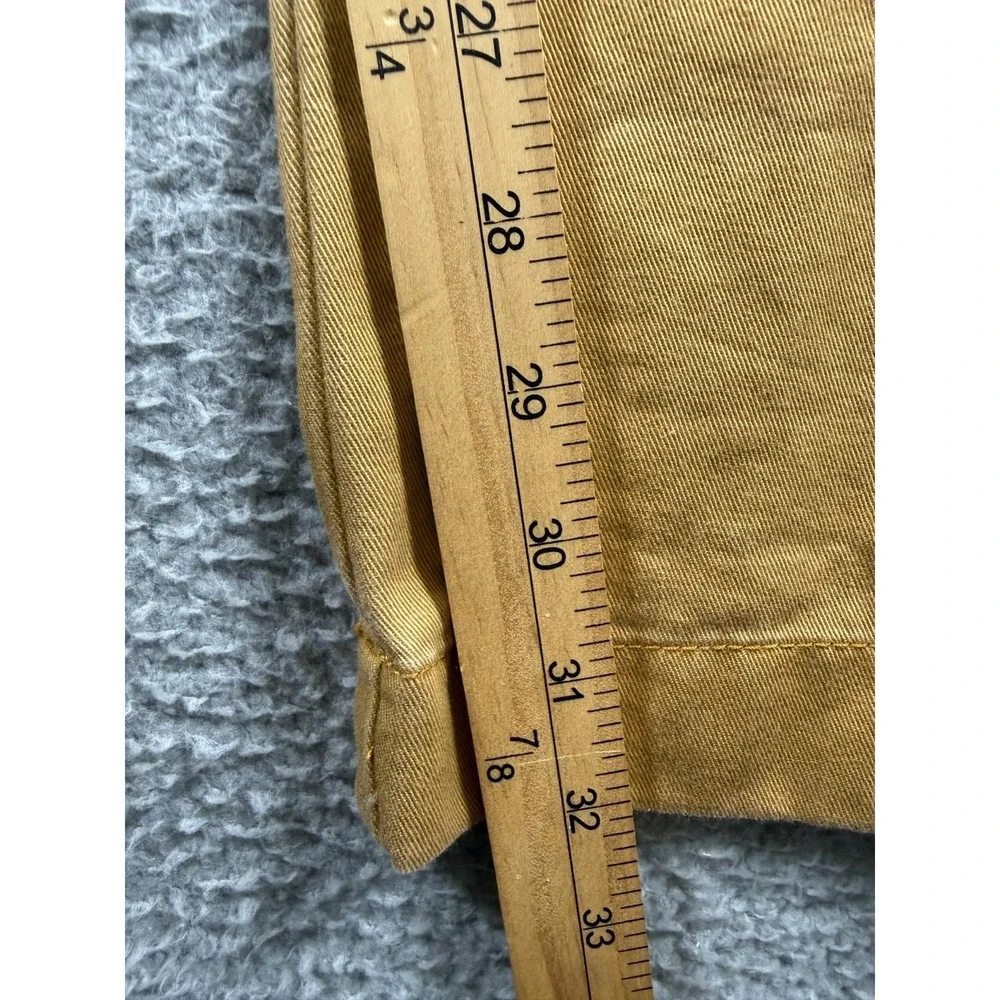 J Crew The Driggs Slim Fit Chino Pants Mens 32x32 Yellow 100% Cotton